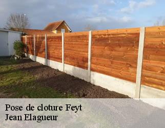 Pose de cloture  feyt-19340 Jean Elagueur